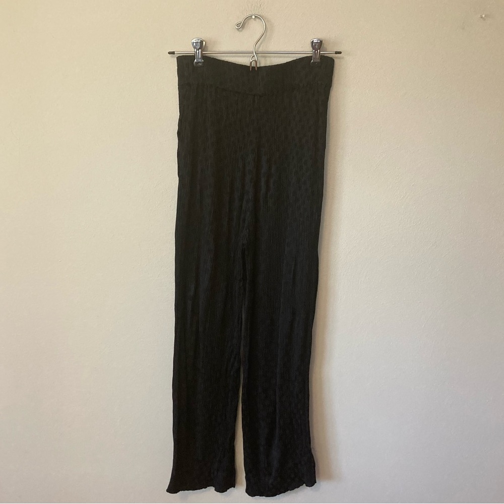 Madewell Drapey Jacquard Huston Pull-On Crop Pants XXS